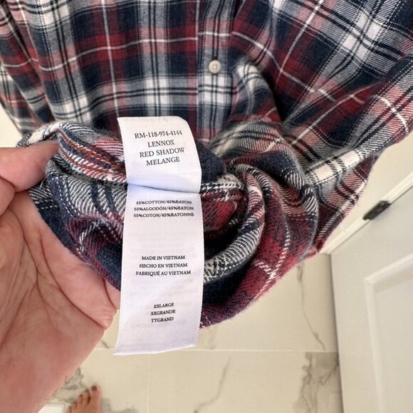 Rails Men's Lennox Plaid Button-Up Lightweight Flannel Shirt SZ XXL - Picture 11 of 11